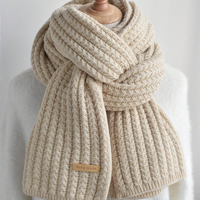 Thick Cable Knit Warm Cashmere - Wool Scarf Men 리뷰 및 가격