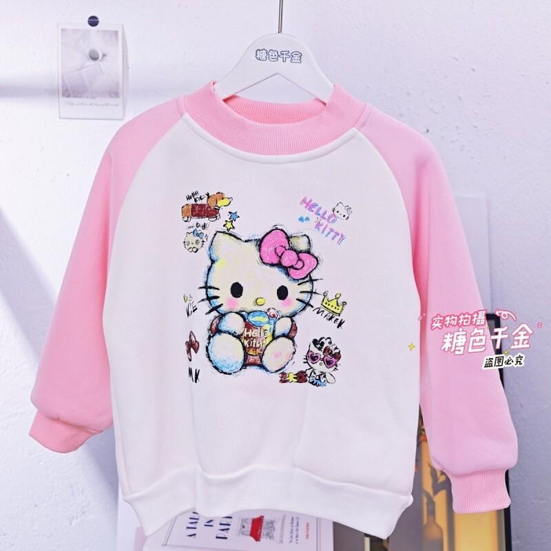 Sanrio Hello Kitty Girls Fleec - Sherpa Hoodie Fleece 리뷰 및 가격
