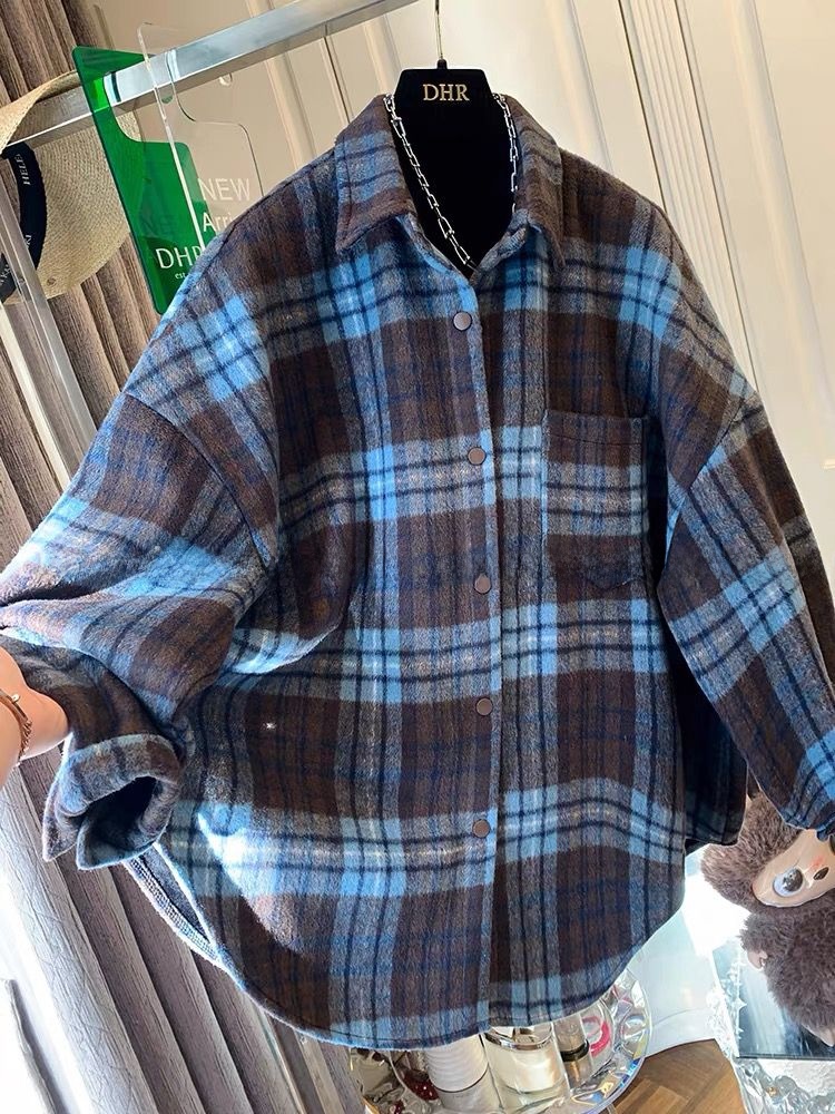 plus Size Women's Plaid Flanne - Flannel Shirt Lined 리뷰 및 가격