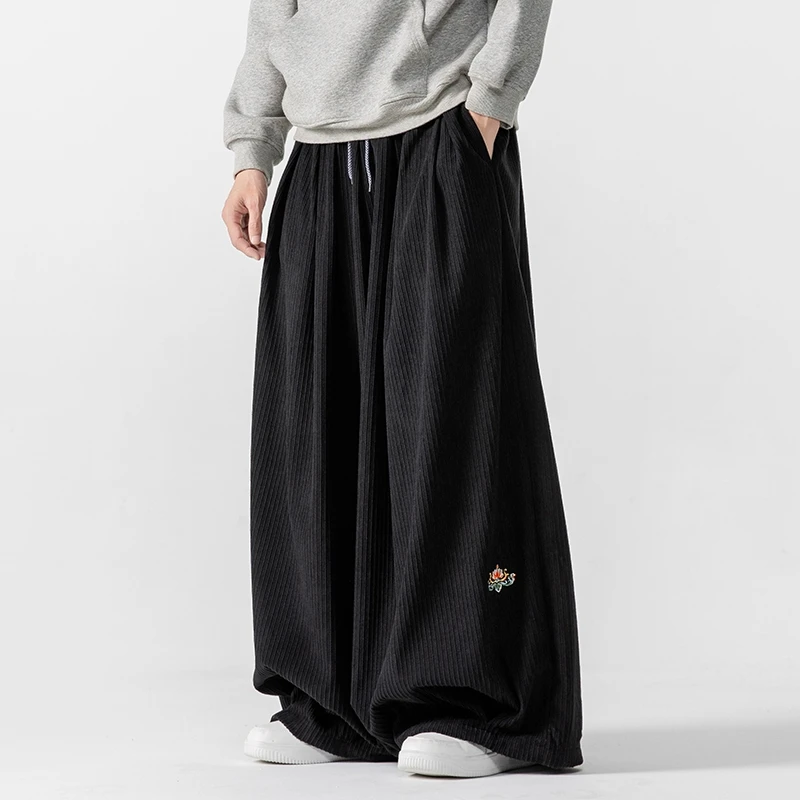 Men Corduroy Wide Leg Pants Me - Corduroy Pant Warm 리뷰 및 가격