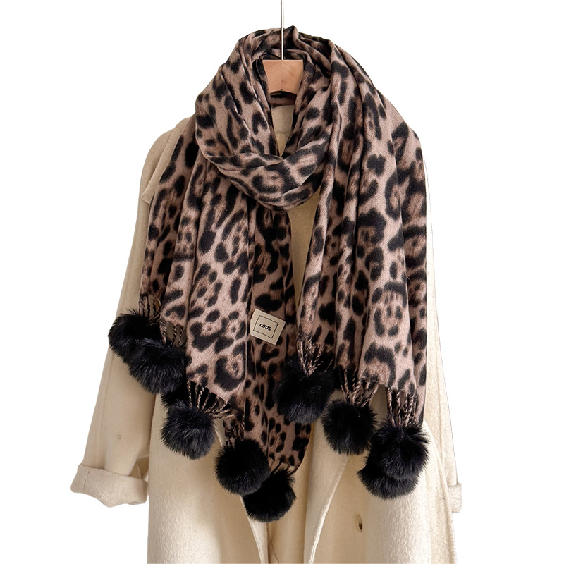 New Luxury Winter Leopard Two- - Shawl Wrap Winter 리뷰 및 가격