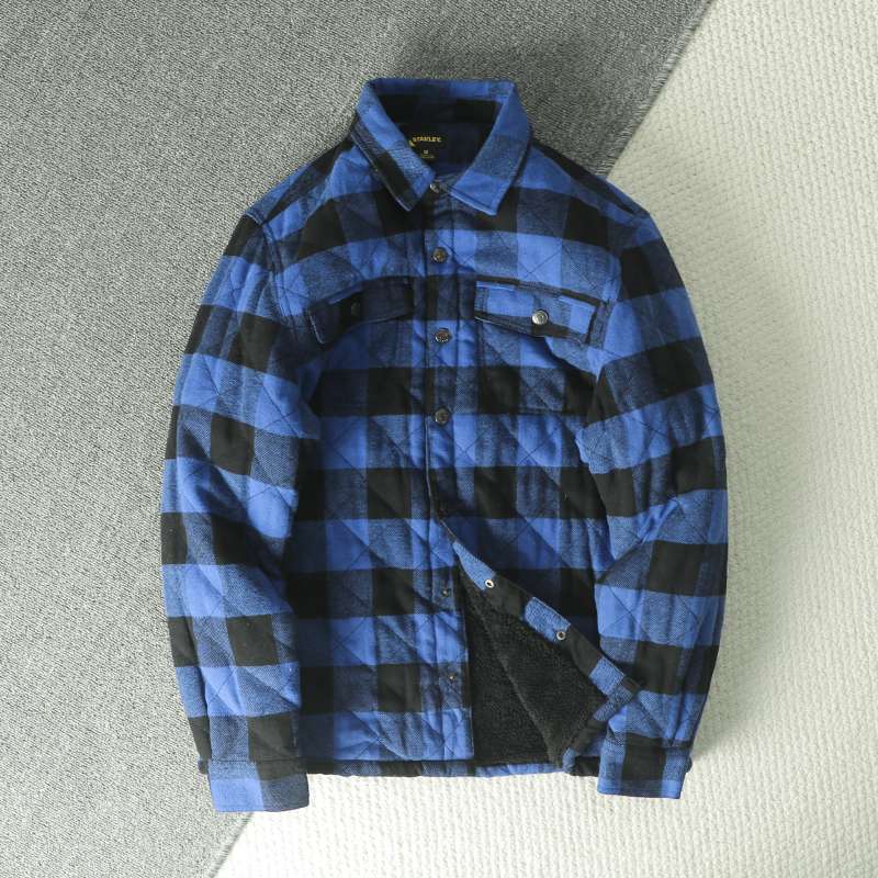 Fall Winter Men's Plaid Flanne - Flannel Shirt Lined 리뷰 및 가격