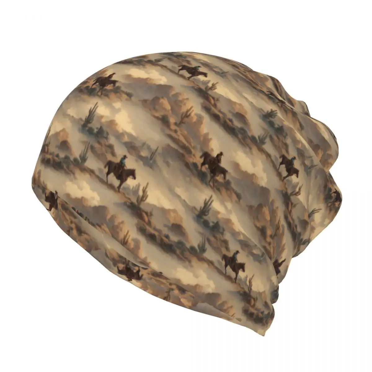 Cowboy In Desert Western Lands - Knit Beanie Hat Warm 리뷰 및 가격