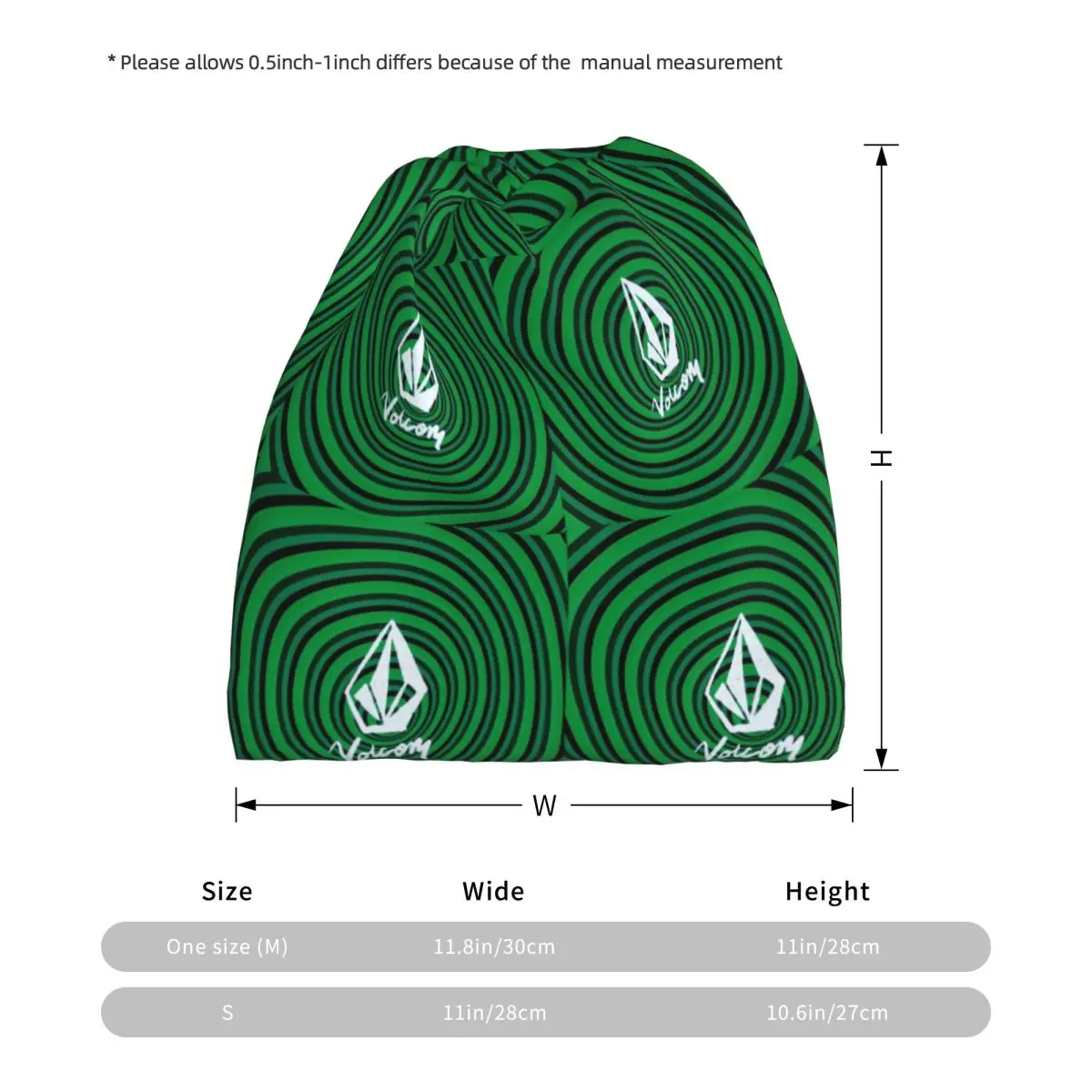 V-Volcom Logo Bandana Neck Gai - Knit Beanie Hat Warm 리뷰 및 가격