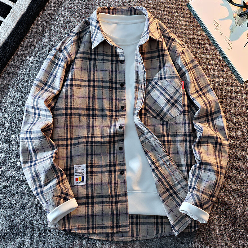 2025 New Arrival Mens Plaid Sh - Flannel Shirt Lined 리뷰 및 가격