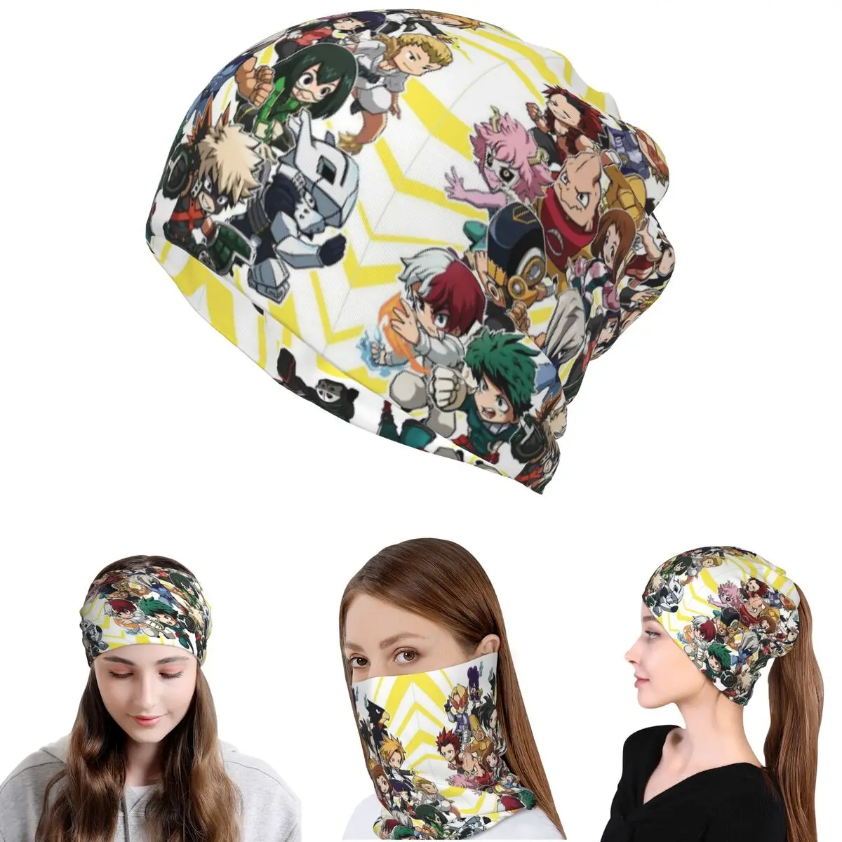 My Hero Academia Bandana Neck  - Knit Beanie Hat Warm 리뷰 및 가격