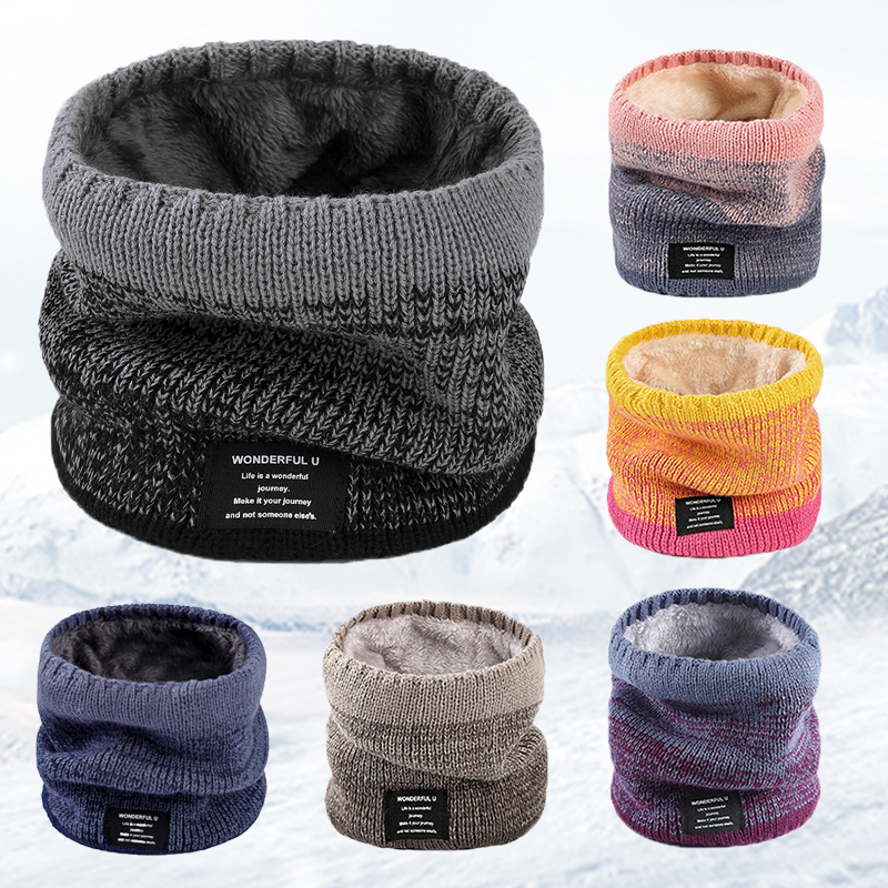 Winter Women Men's Knitted Gra - Wool Scarf Men 리뷰 및 가격