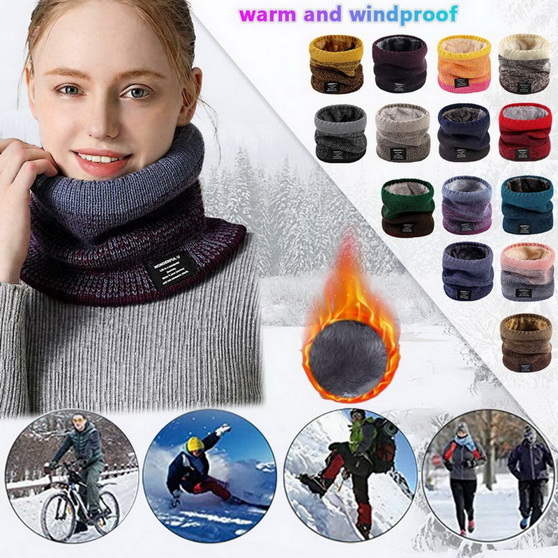 Winter Women Men's Knitted Gra - Wool Scarf Men 리뷰 및 가격