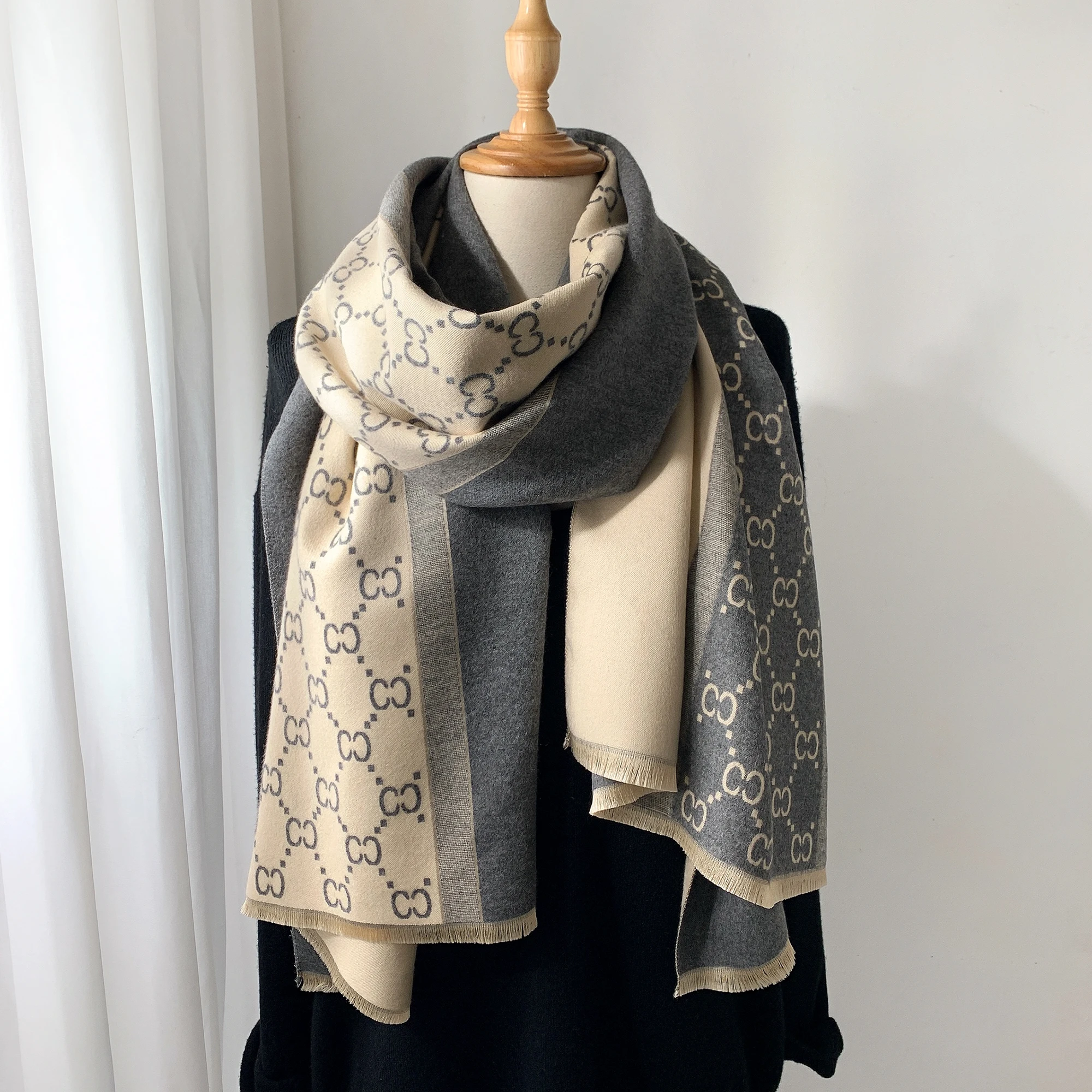 2025 Autumn and Winter New Eur - Wool Scarf Men 리뷰 및 가격