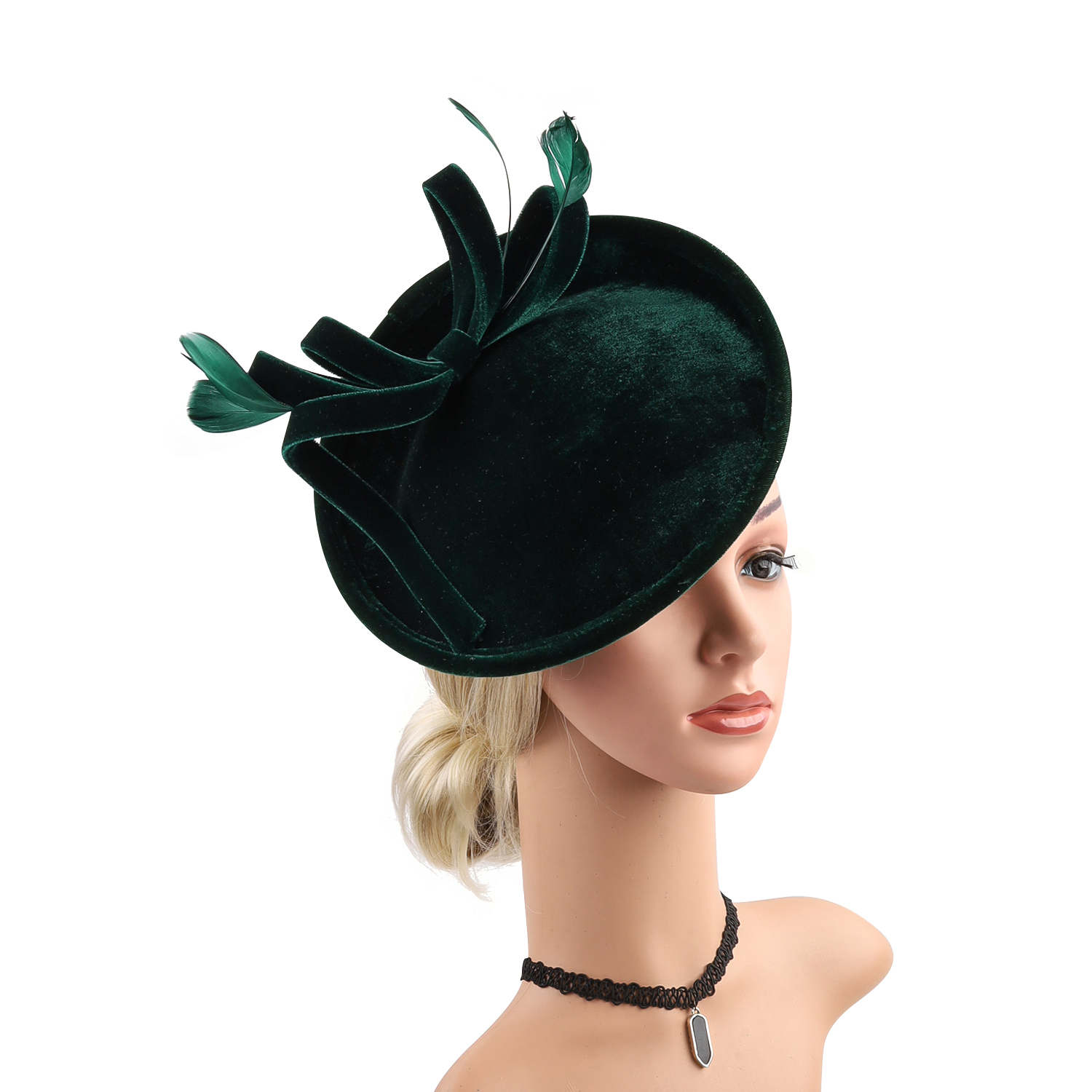 Velour Velvet Fascinator Feath - Winter Headband Fleece 리뷰 및 가격