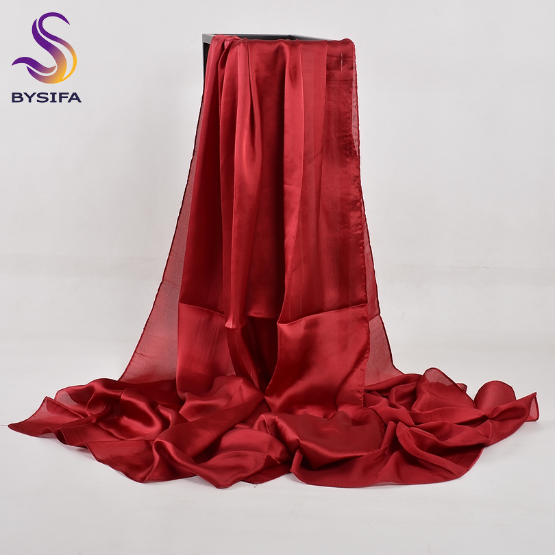 [BYSIFA] Solid Color Silk Scar - Shawl Wrap Winter 리뷰 및 가격