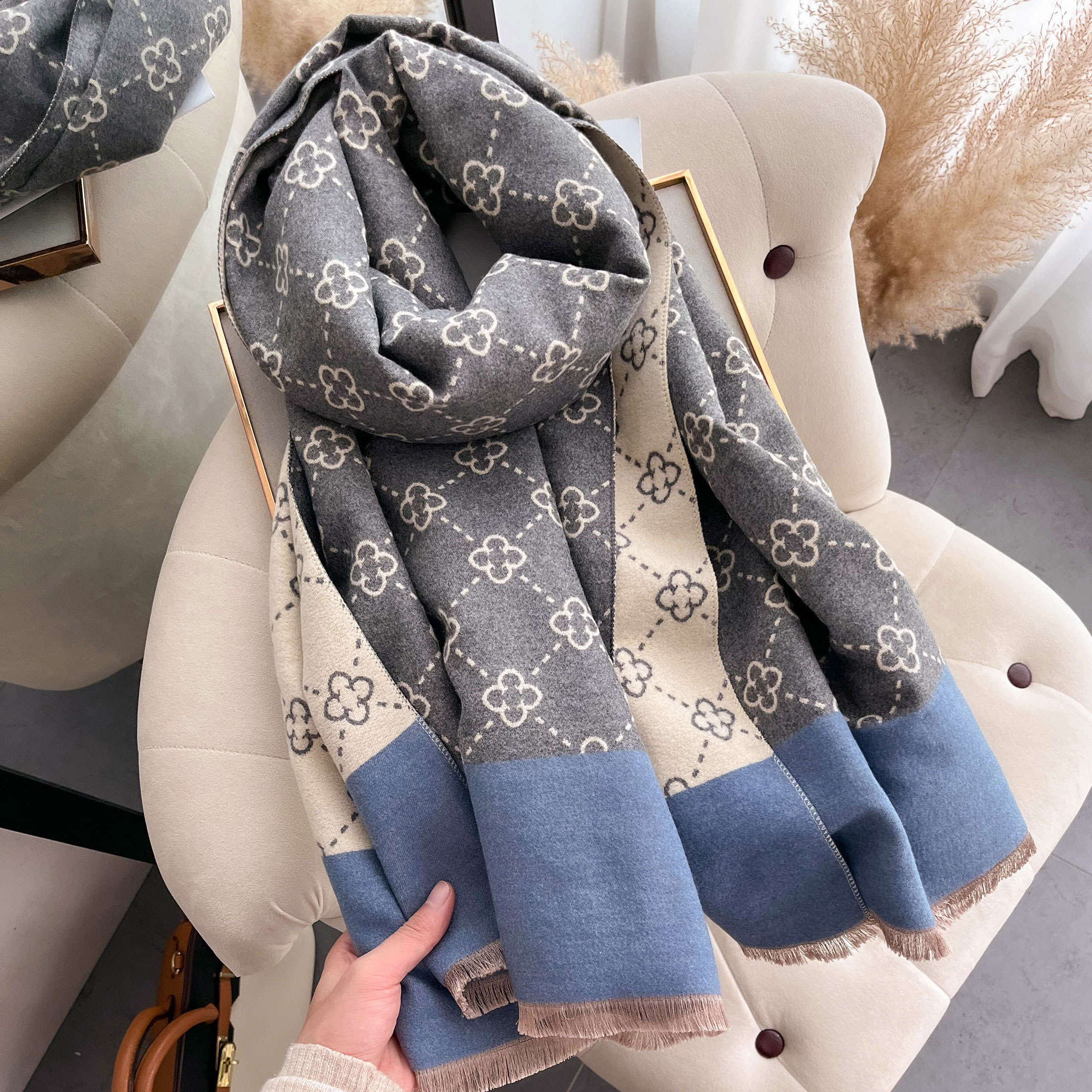 NEW Luxury Winter Thick Warm S - Wool Scarf Men 리뷰 및 가격