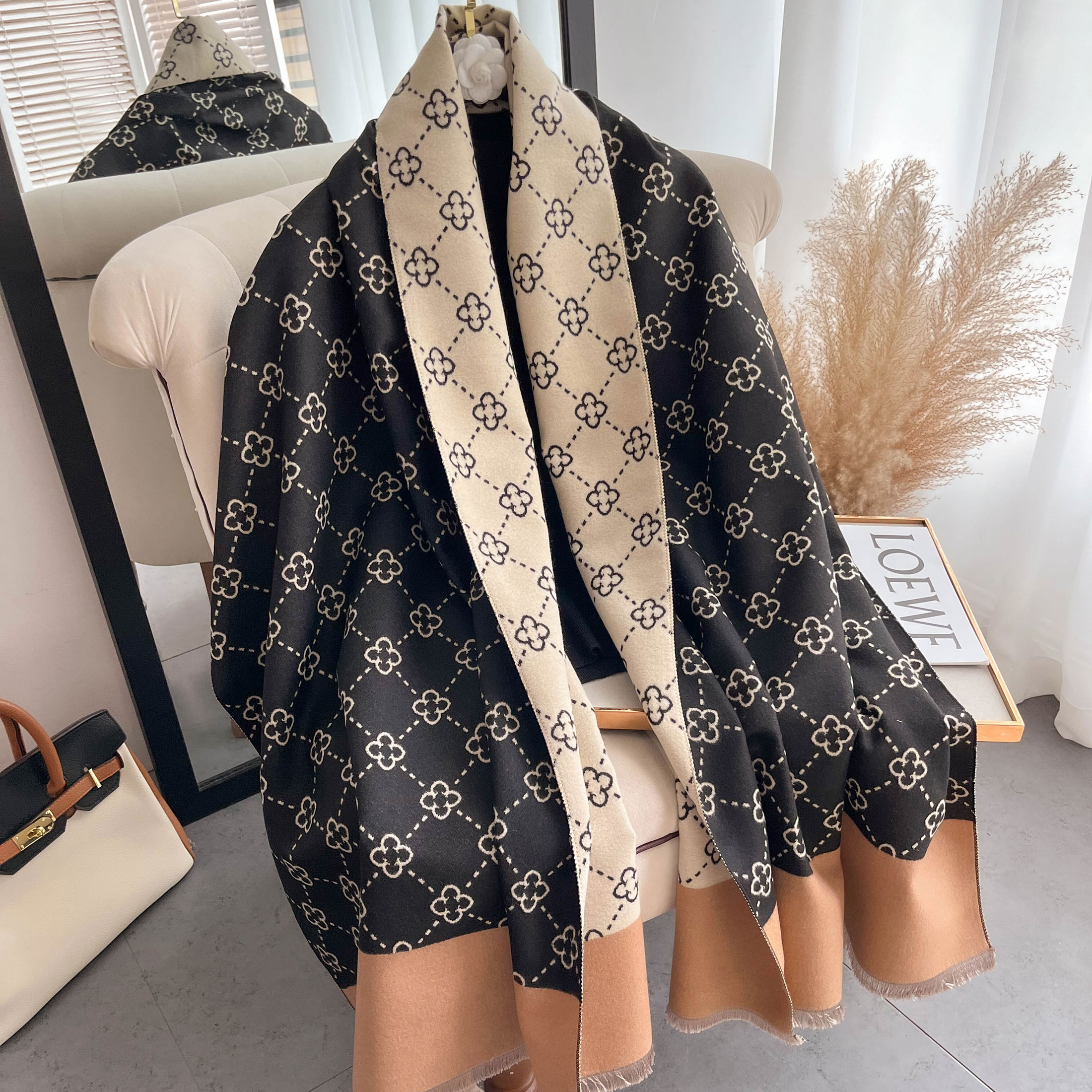 NEW Luxury Winter Thick Warm S - Wool Scarf Men 리뷰 및 가격