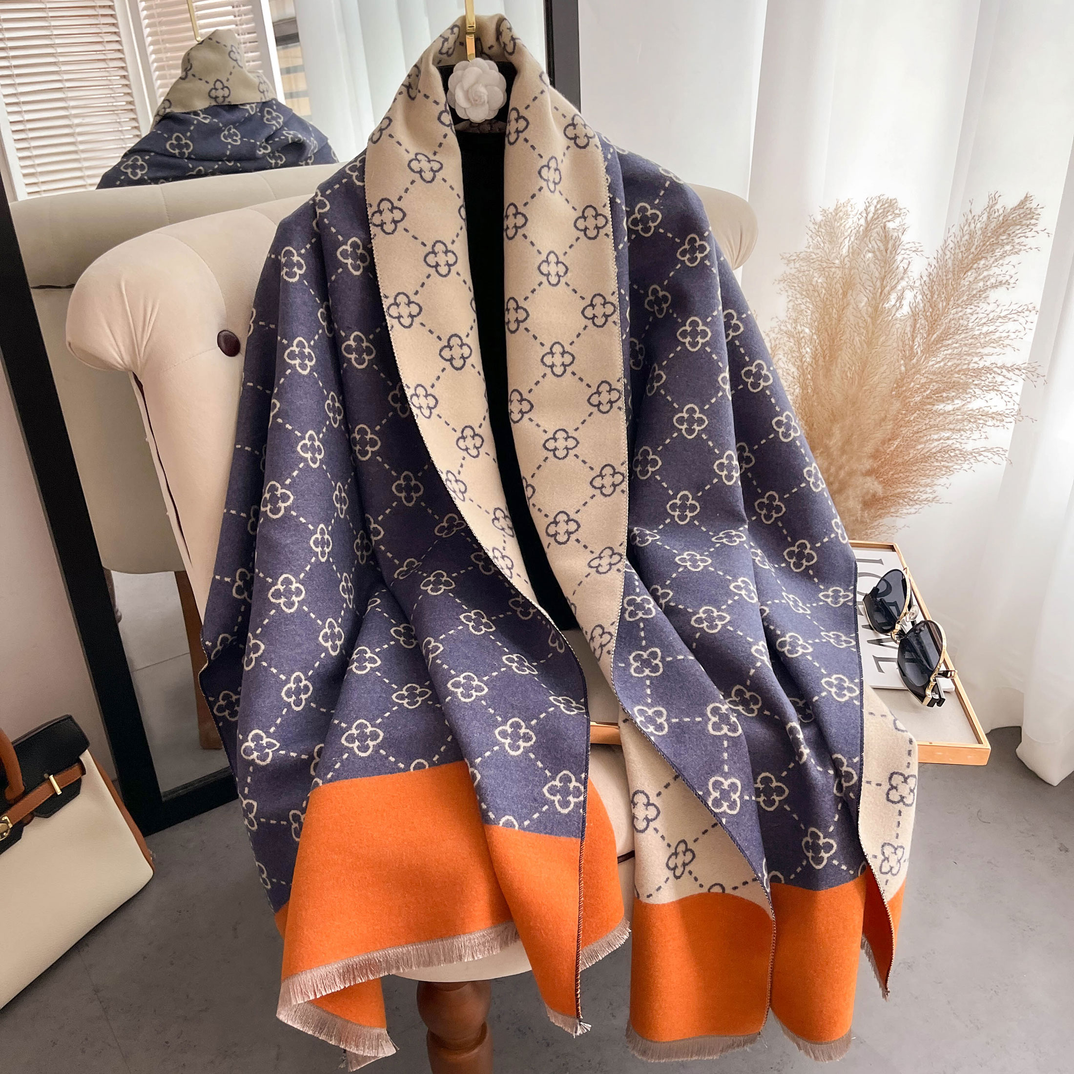 NEW Luxury Winter Thick Warm S - Wool Scarf Men 리뷰 및 가격