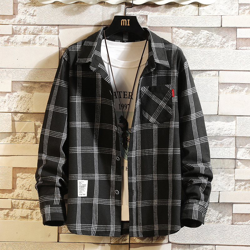 2025 Summer Men's Plaid Shirt  - Flannel Shirt Lined 리뷰 및 가격