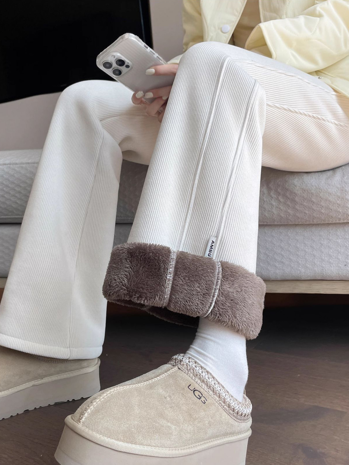 Lamb Velvet Thickened Women's  - Corduroy Pant Warm 리뷰 및 가격