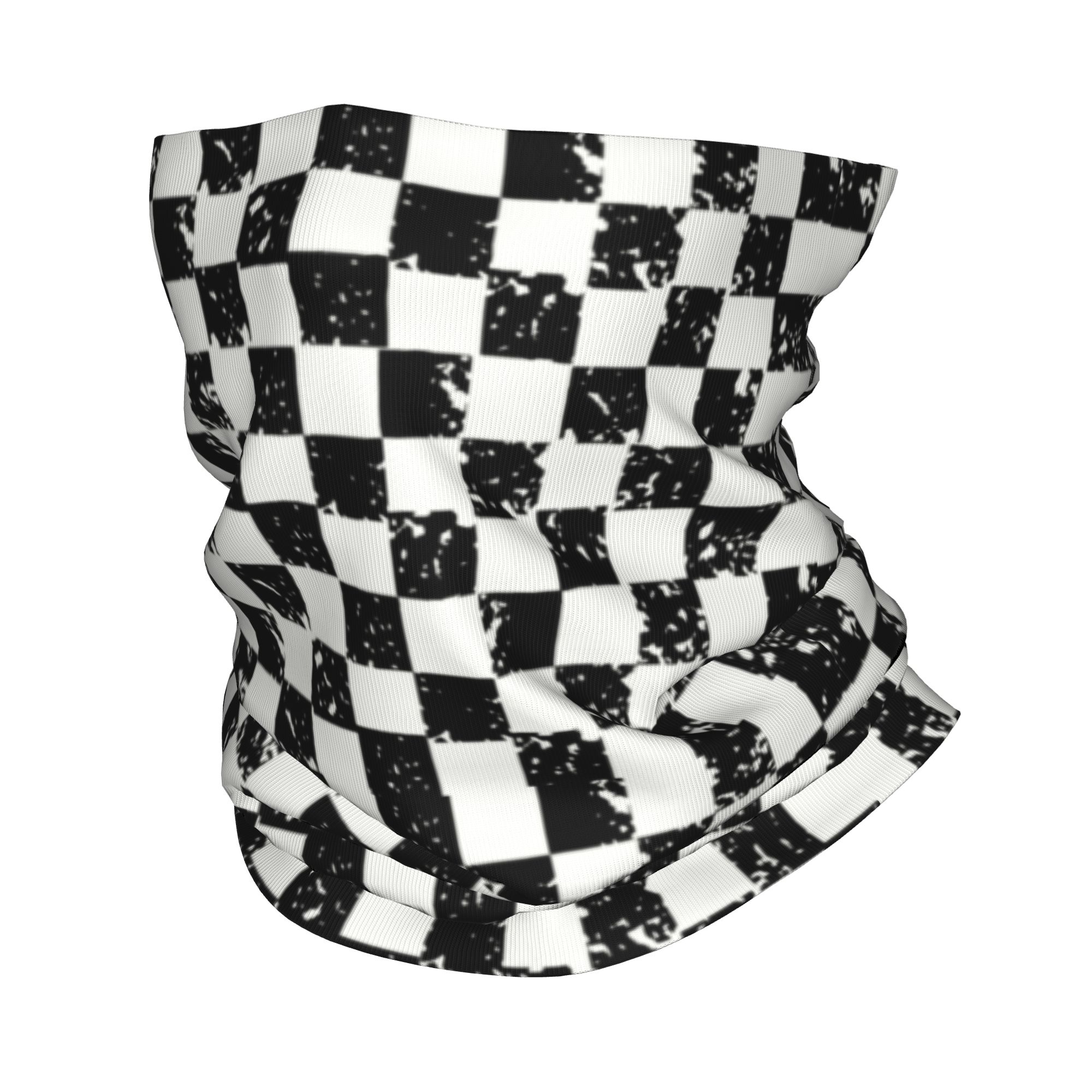 Custom Retro Checkered Flag Wi - Neck Gaiter Fleece 리뷰 및 가격