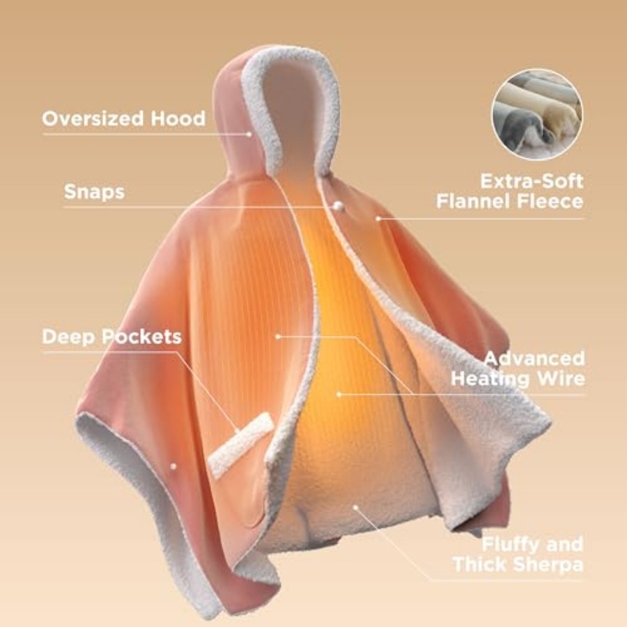 Heated Blanket Wearable Shawl  - Shawl Wrap Winter 리뷰 및 가격