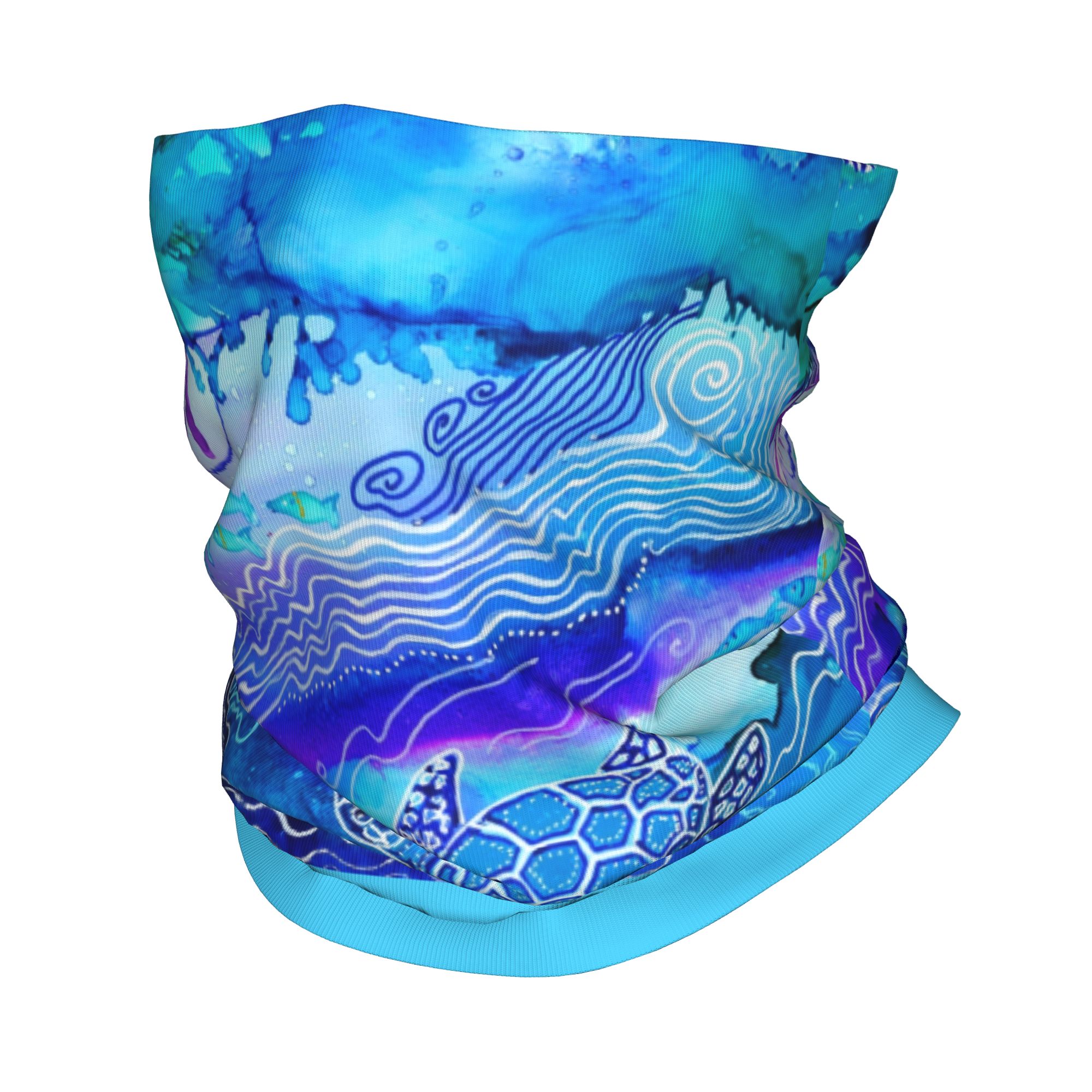 Custom Ocean Turtle Dive Winte - Neck Gaiter Fleece 리뷰 및 가격