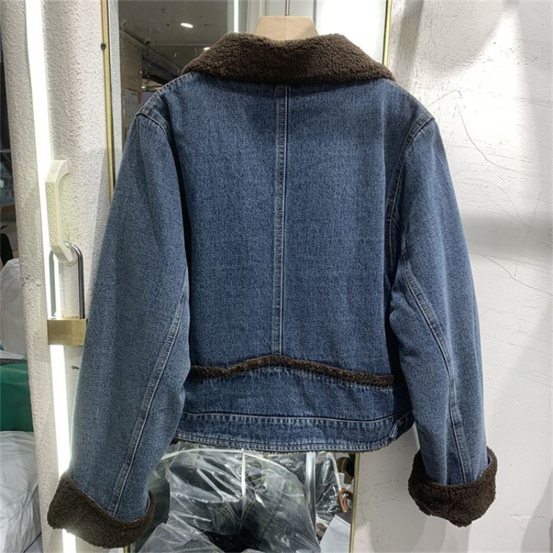 Thickened Denim Winter Coat Co - Down Jacket Packable 리뷰 및 가격