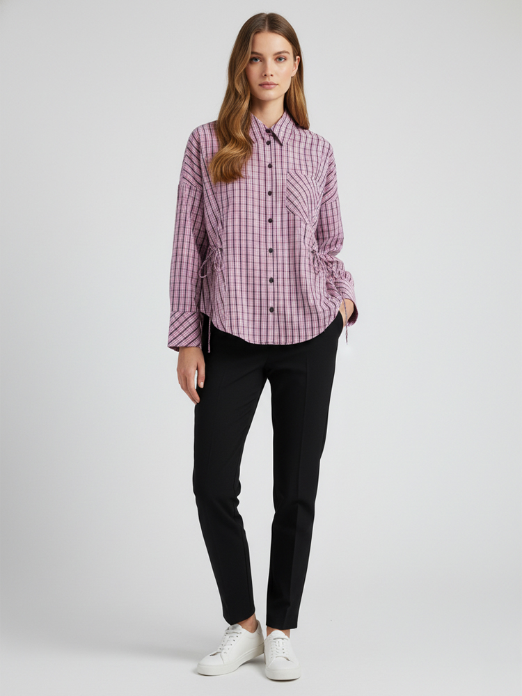 Women's Trendy Plaid Shirt Ele - Flannel Shirt Lined 리뷰 및 가격