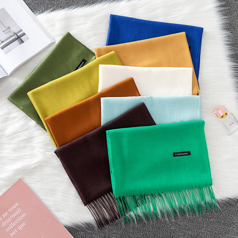 Fashion Solid Scarf Women Cash - Shawl Wrap Winter 리뷰 및 가격