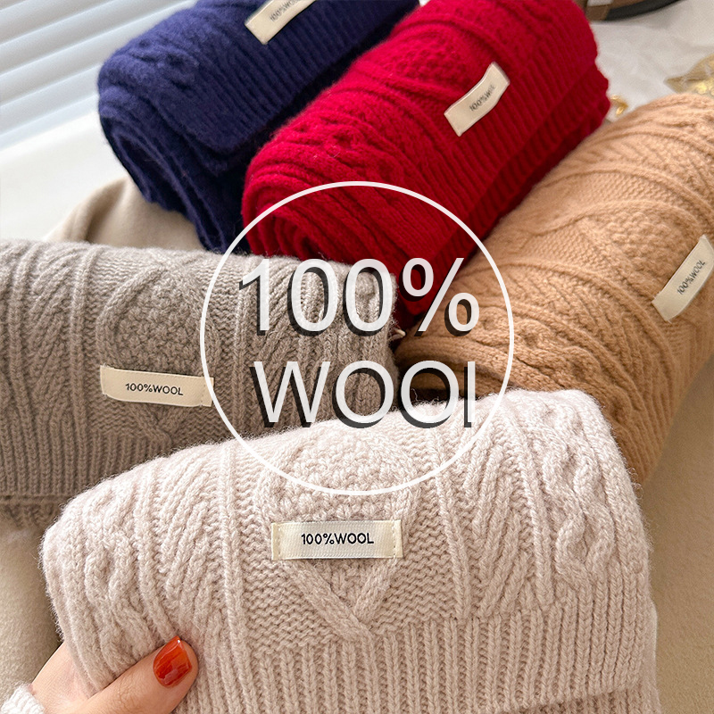 Luxury 100% Wool Scarf Women M - Wool Scarf Men 리뷰 및 가격