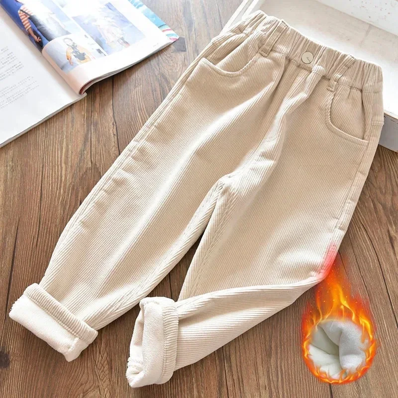 Velvet Lined Corduroy Kids Har - Corduroy Pant Warm 리뷰 및 가격