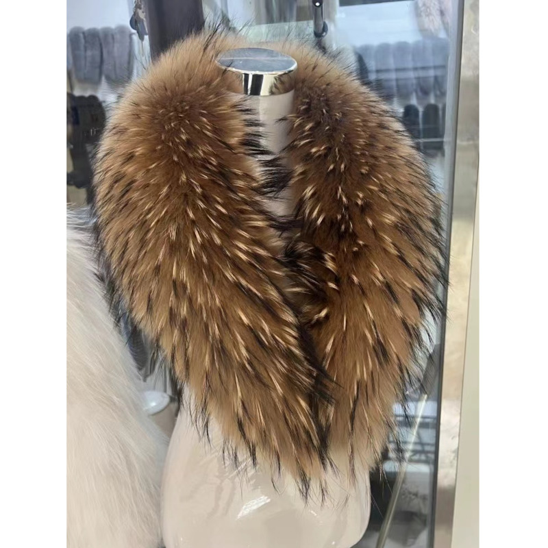 Raccoon Fur Collar Female Wint - Shawl Wrap Winter 리뷰 및 가격