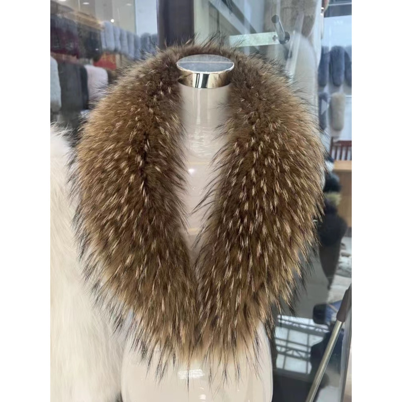 Raccoon Fur Collar Female Wint - Shawl Wrap Winter 리뷰 및 가격