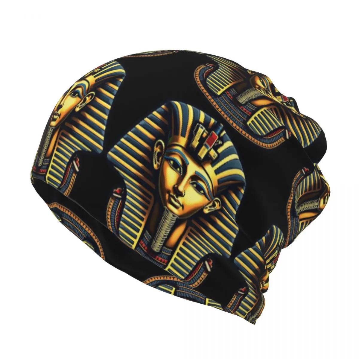 Egyptian Pharaoh With Golden C - Knit Beanie Hat Warm 리뷰 및 가격