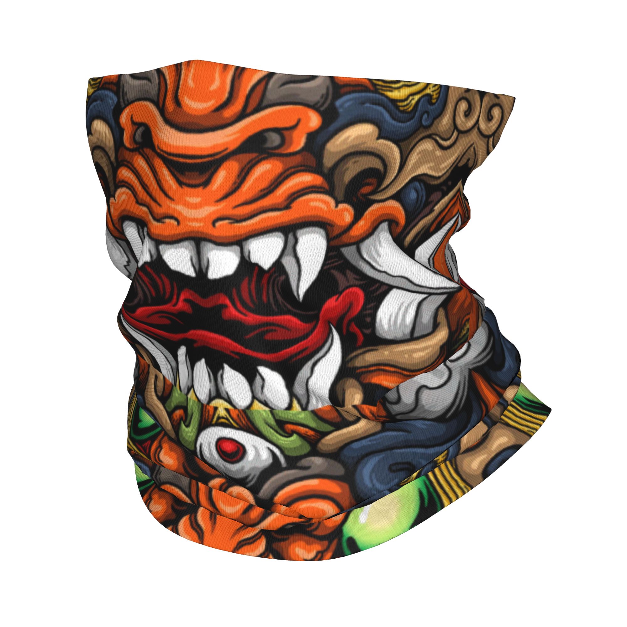 Custom Samurai Demon Oni Winte - Neck Gaiter Fleece 리뷰 및 가격