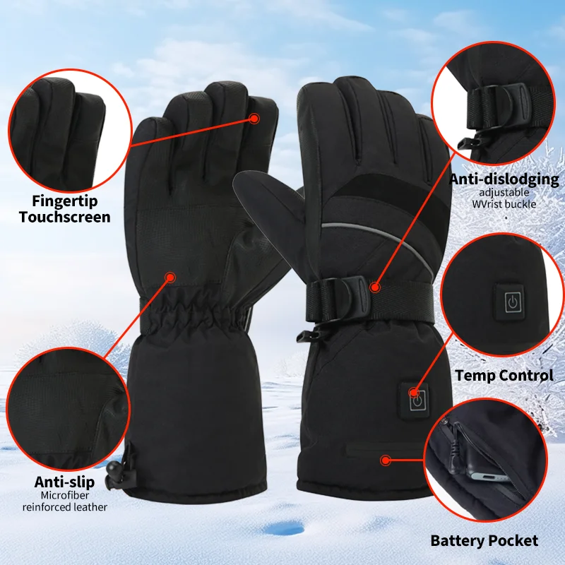 USB Rechargeable Heated Motorc - Touch Screen Gloves 리뷰 및 가격