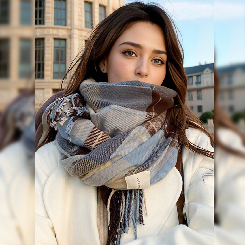 1 pc Fashionable and warm Brit - Wool Scarf Men 리뷰 및 가격