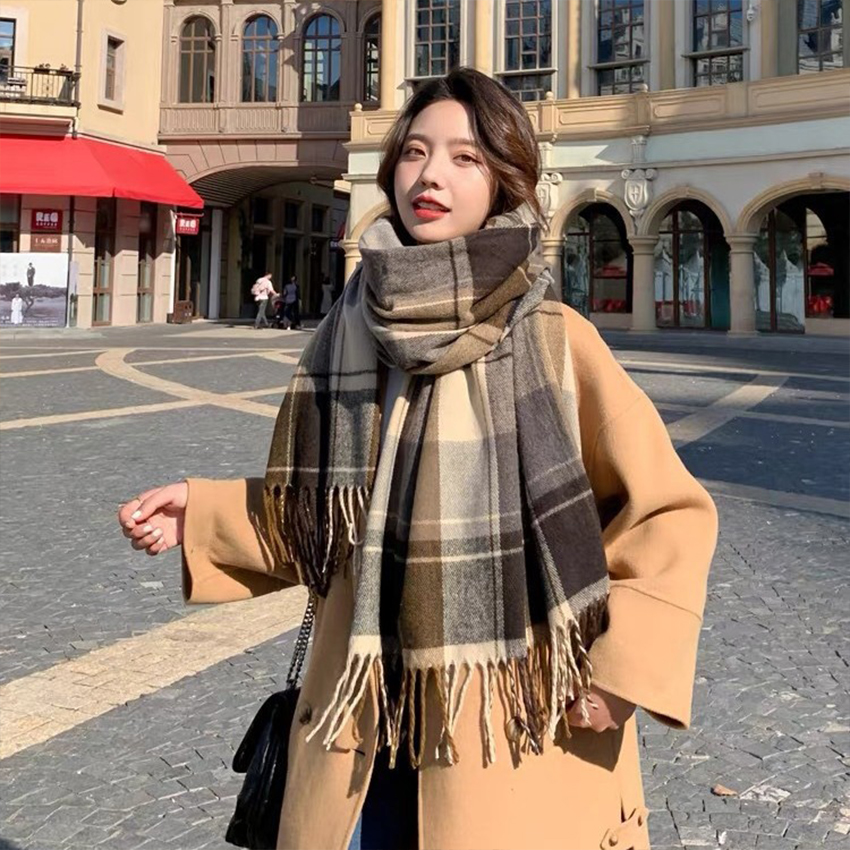 1 pc Fashionable and warm Brit - Wool Scarf Men 리뷰 및 가격